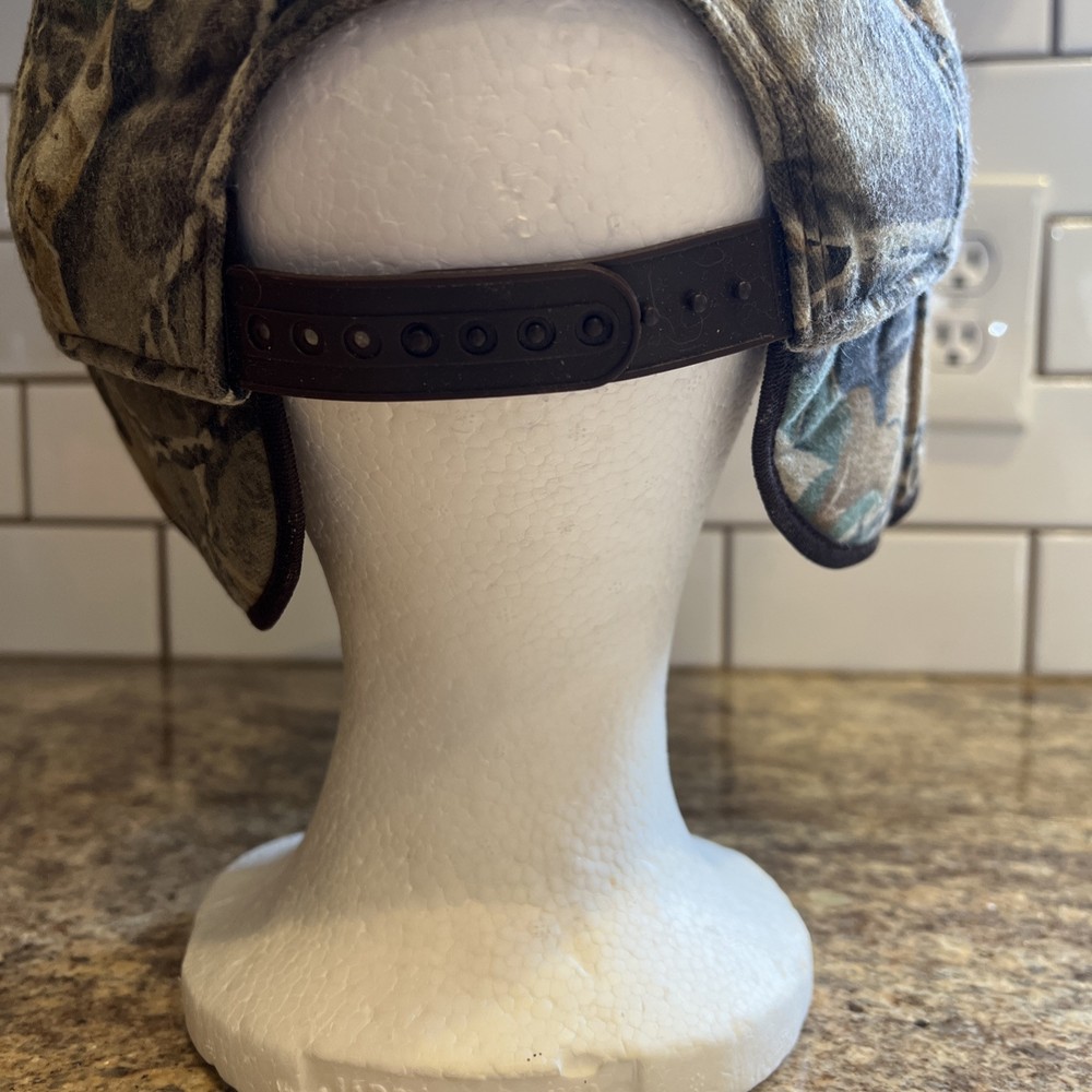 Real Tree Camo Insulated Baseball Hat Cap Ear Flaps SnapBack Snap Back