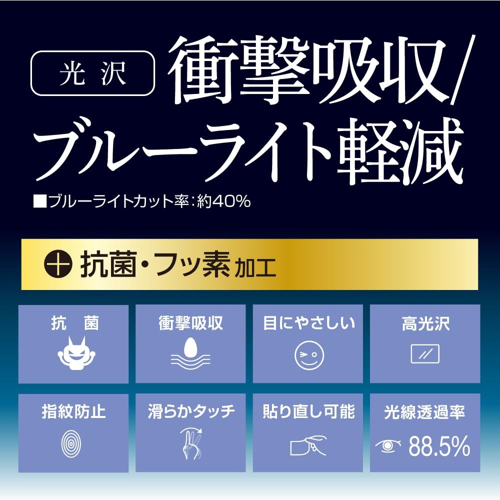 Display Protective Film for Switch 2, blue light blocking, Gloss Z1266