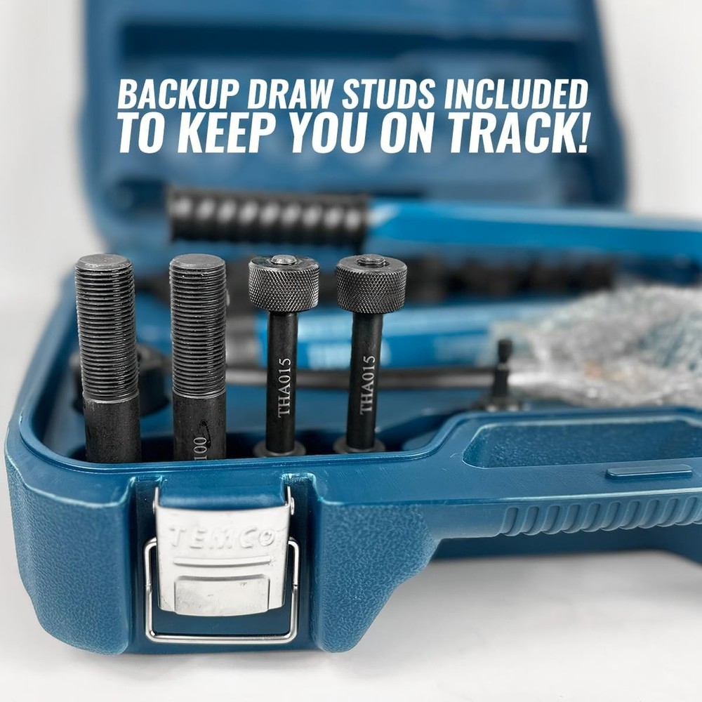 TEMCo Hydraulic Knockout Tool Set - Precision Punching for Electricians
