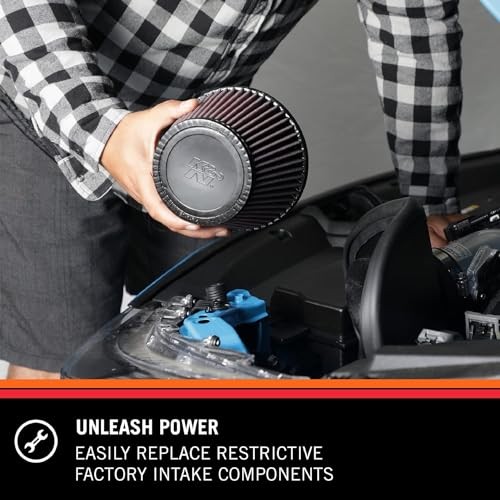 High-Flow Original Lifetime Universal Clamp-On Air Filter: High Performance,