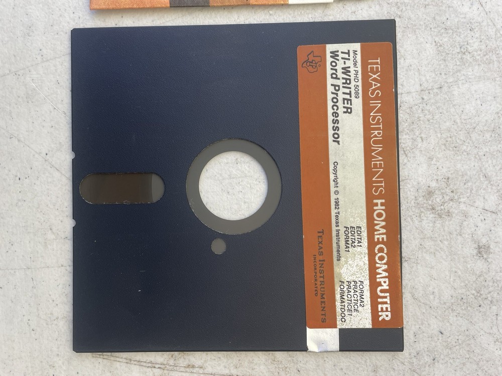 TI-Writer Word Processor Model PHD 5089 by Texas Instruments ~ 5.25" disk ~ 1982