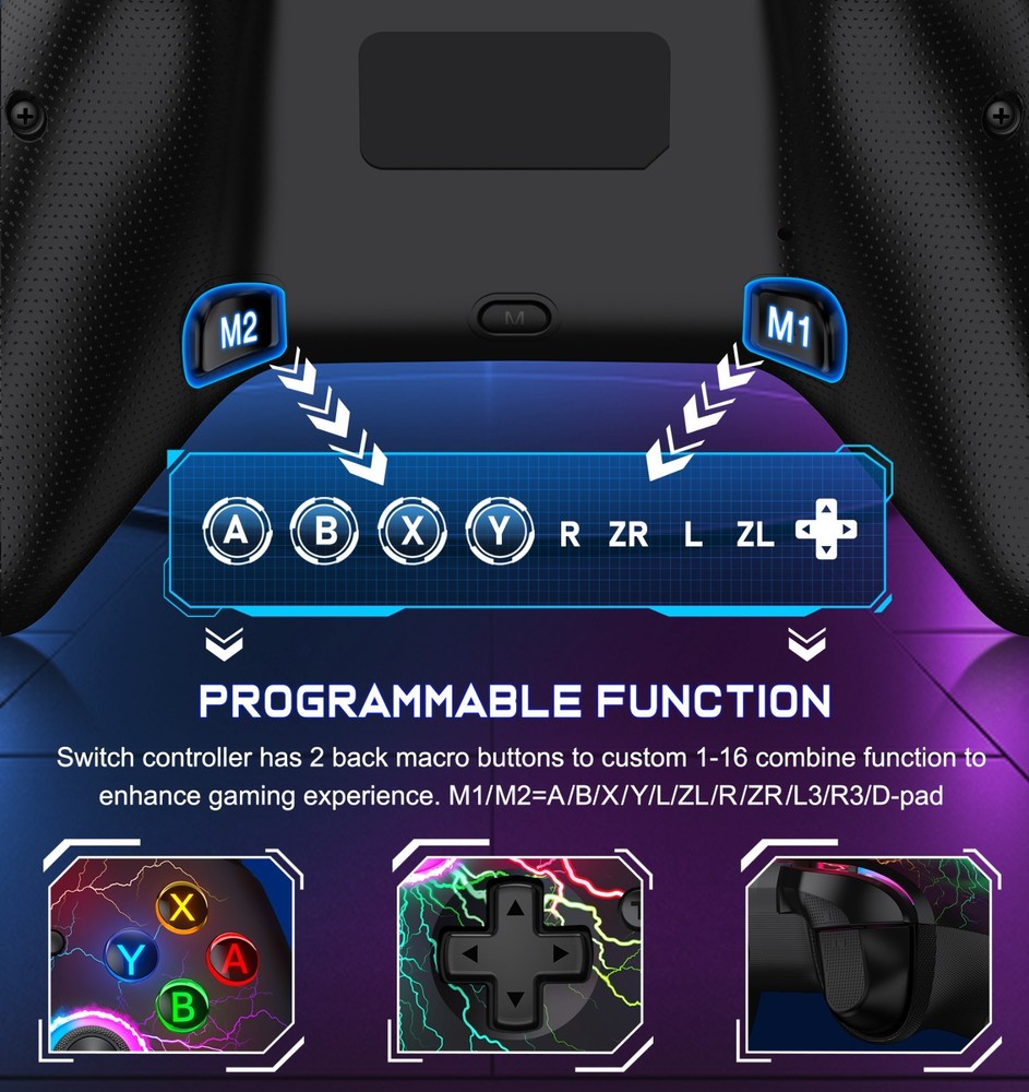 Wireless Switch 2 Pro Controller for Nintendo Switch /Switch 2/Lite/OLED Gamepad