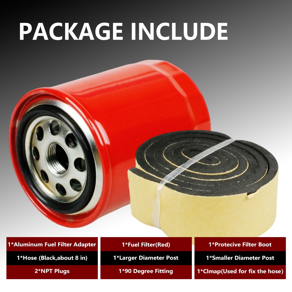 121003 Fuel Filter Conversion Kit Replace for Ford 2011-24 with 6.7L Powerstroke