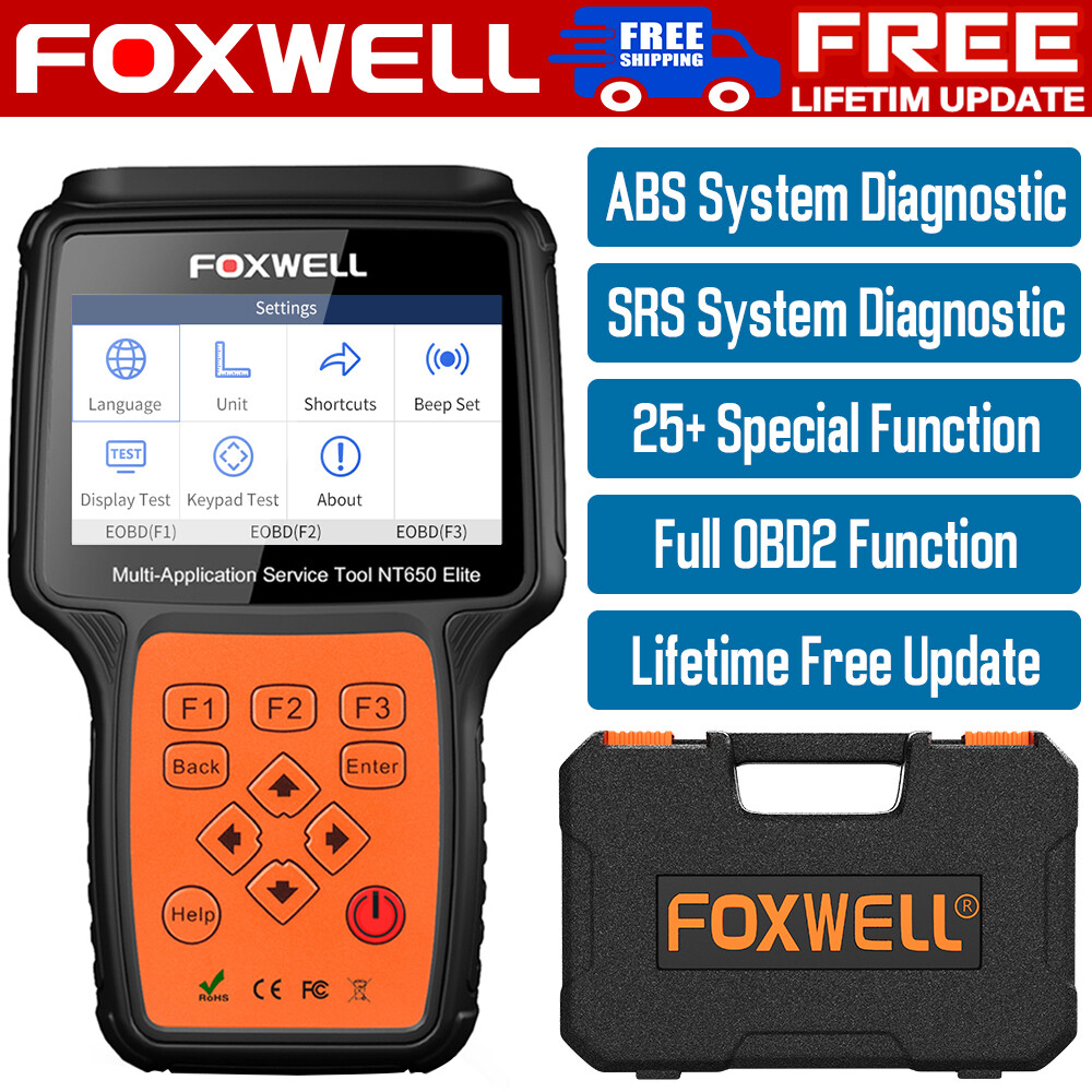 Automotive OBD2 Scanner Car Diagnostic Tool Code Reader ABS SRS DPF TPMS ESP SAS