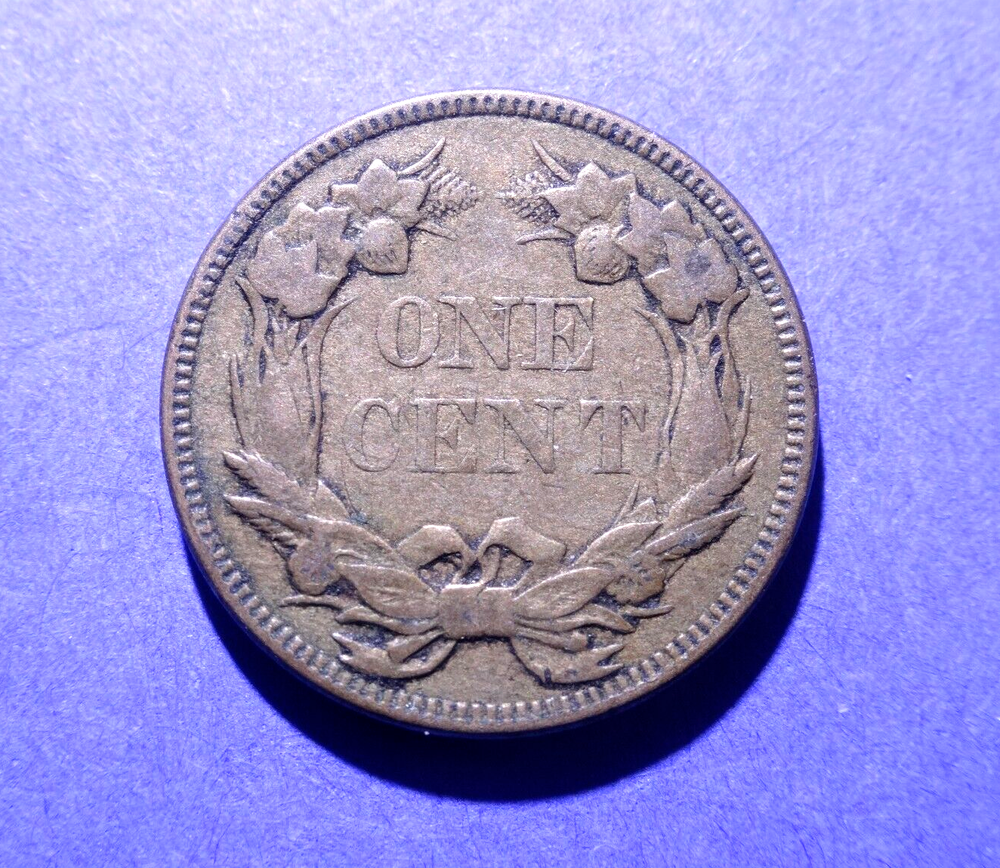 1857 Flying Eagle Cent Abt. XF