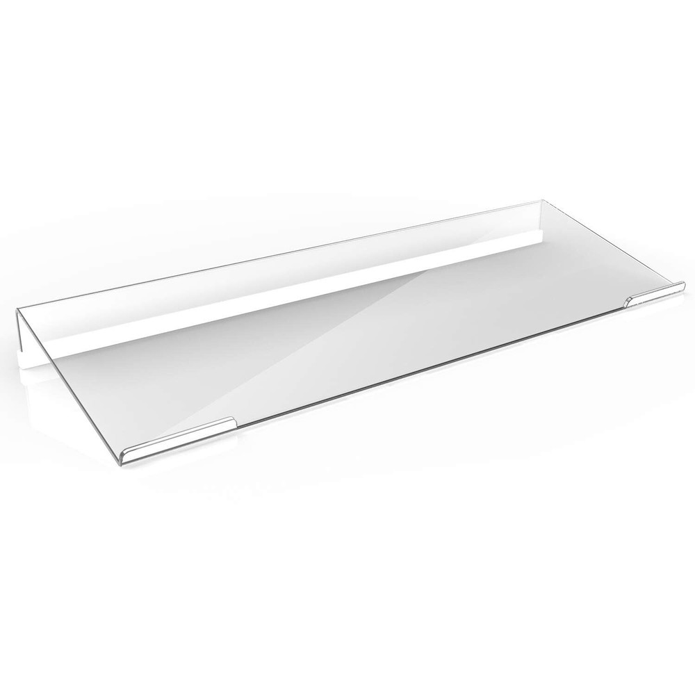Clear Acrylic Tilted Computer Keyboard Holder for Easy Ergonomic Typing Upgra...