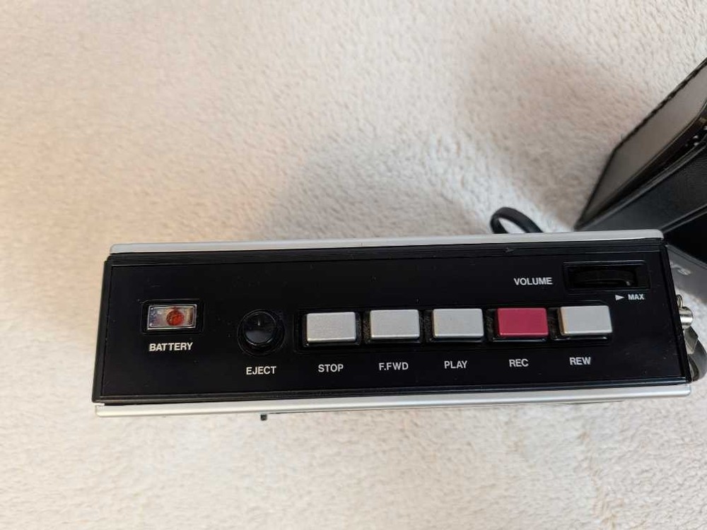 Sears Solid State Cassette Recorder Auto Stop - Portable w/ Case