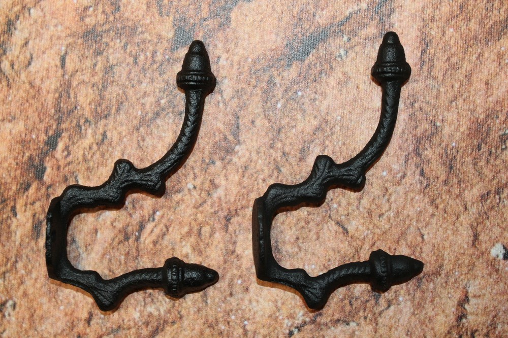 2-ANGULAR ACORN DOUBLE Wall Hooks,Fall Home Decor,Country Kitchen Decor,H-19