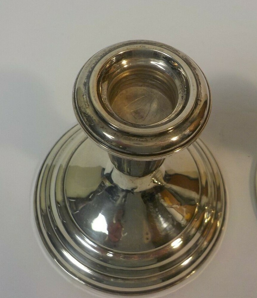Pair Vintage TOWLE Sterling Silver 4" Candlesticks