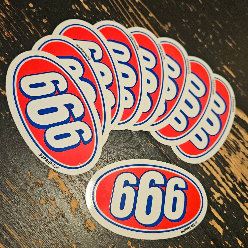 Supreme 666 Sticker From SS17 + FREE SURPRISE