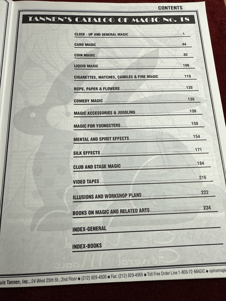 Tannen’s Catalog Of Magic #18