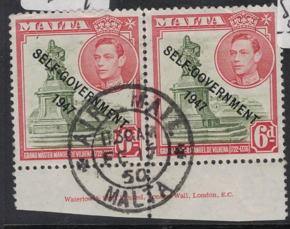 Malta SG 242 Pair VFU (6fkh)
