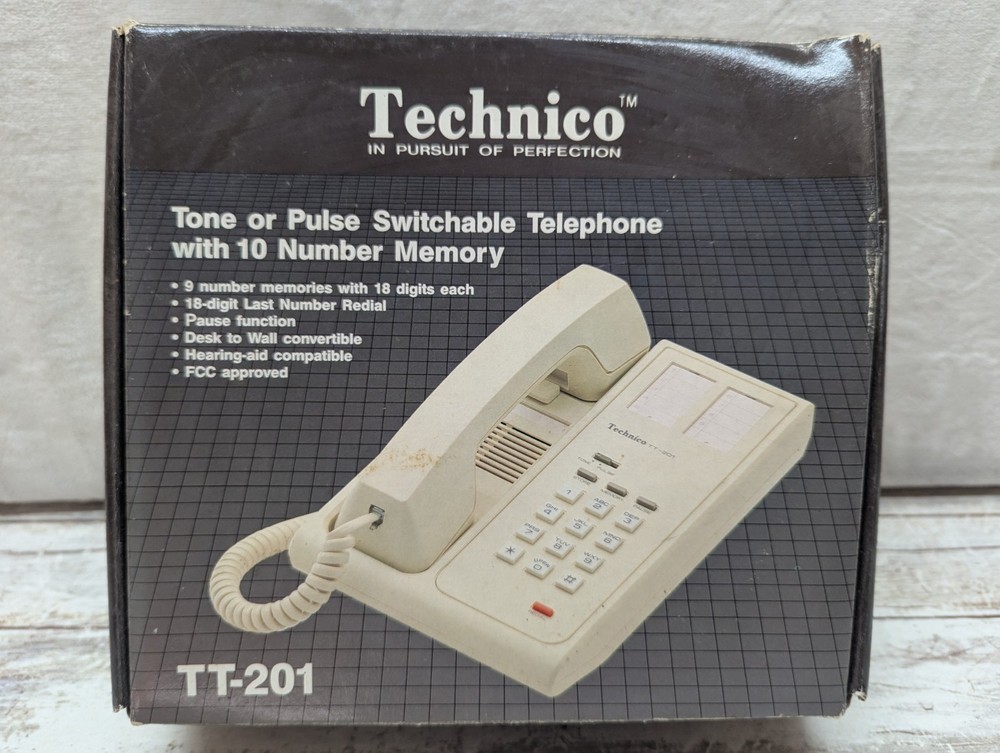 Technico vintage talaphone TT-201 open box 10 number memory