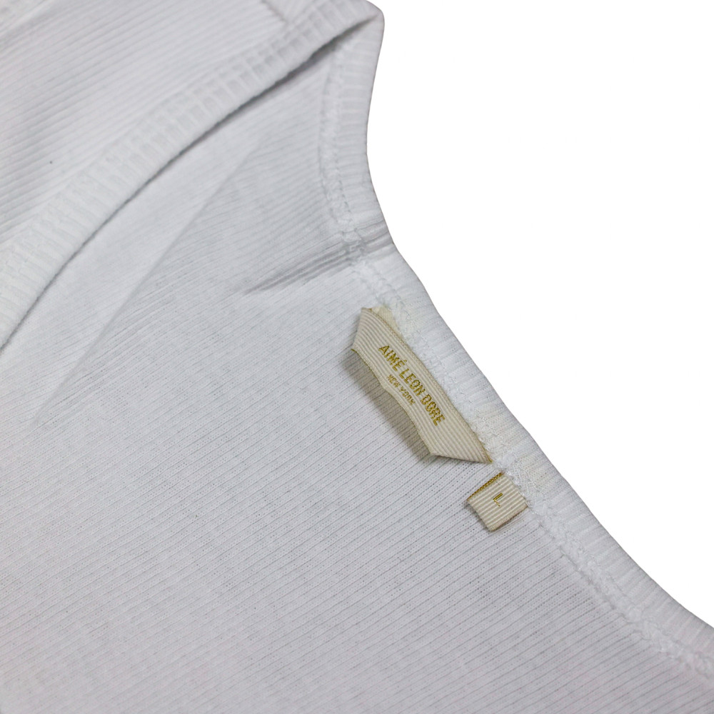 Aime Leon Dore Embroidered Logo Tank Top White