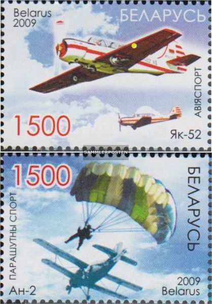 Weißrussland 773-774 MNH 2009 Luftsport