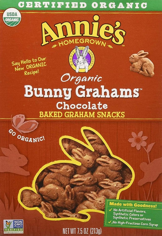 Organic Chocolate Bunny Grah Snas,. Box ()