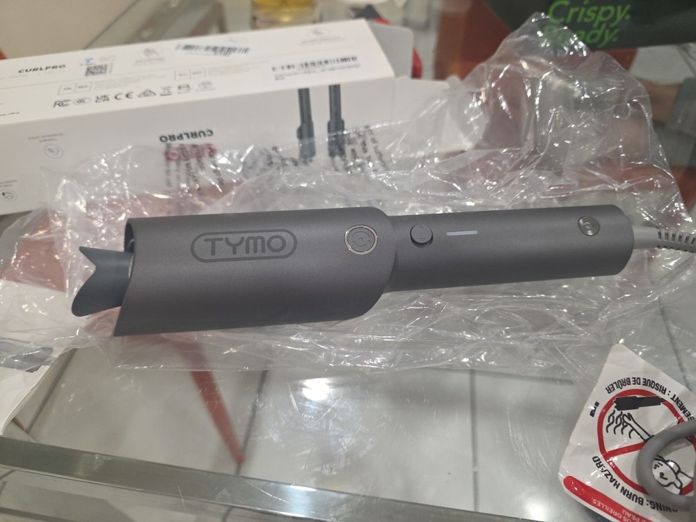 TYMO CURLPRO Beach Waves 1-inch Automatic Rotating Portable Curler grey