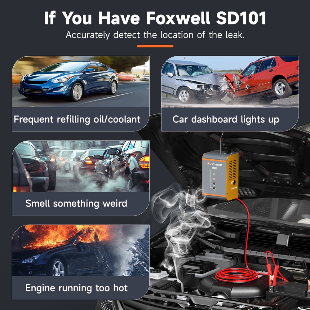 FOXWELL SD101 Auto Smoke Detector EVAP System Leakage Analyzer Tester Machine