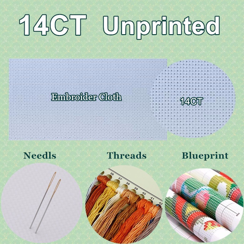 Counted Cross Stitch Kits Needlework Crafts DIY Chart - Panda