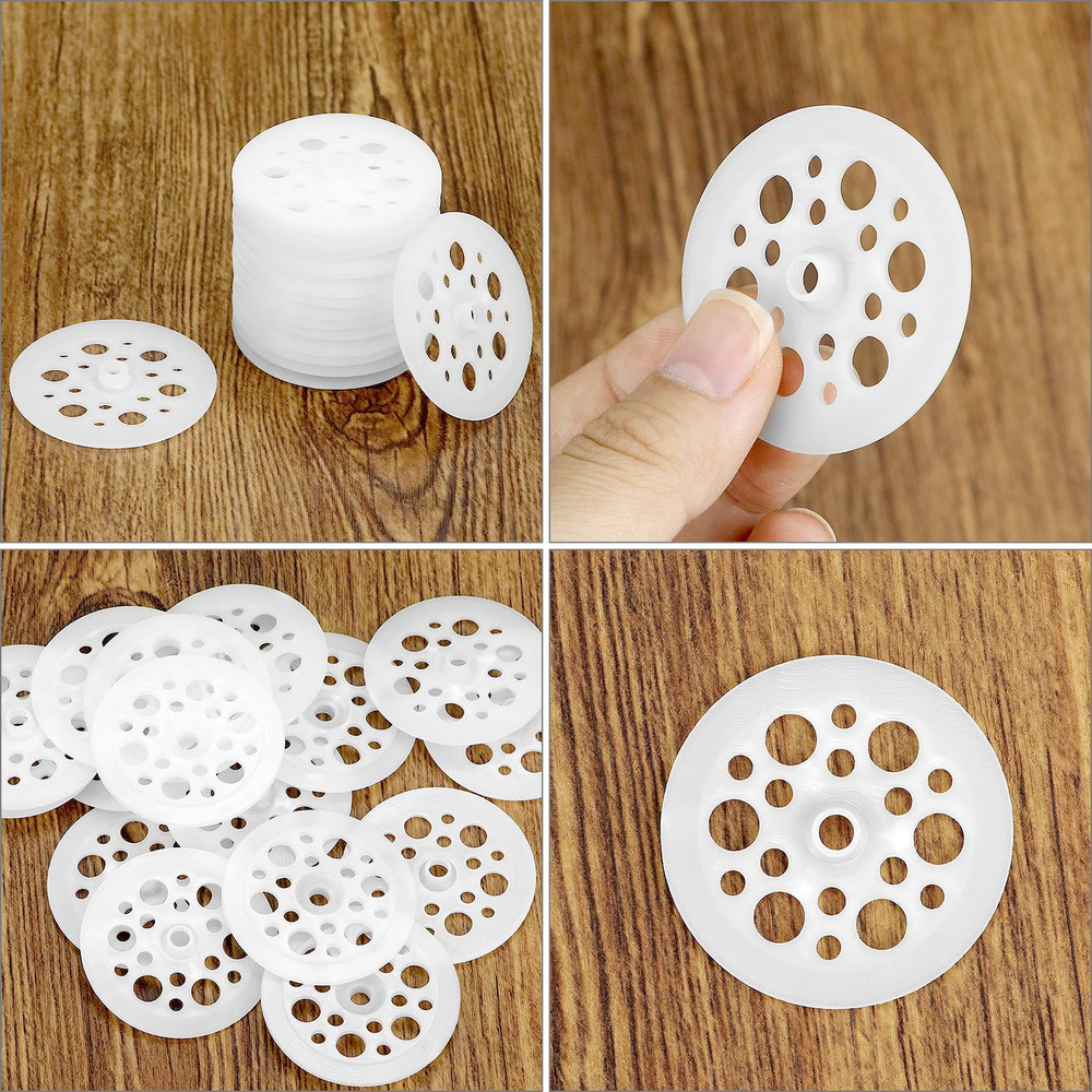 500 Pcs Plastic Washers, 45Mm Load Spreading Washers for Fixing and Supporting R