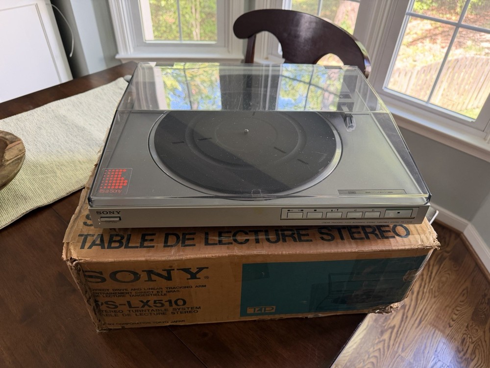 Sony PS-LX510 Linear Tracking Turntable IOB Tested Working