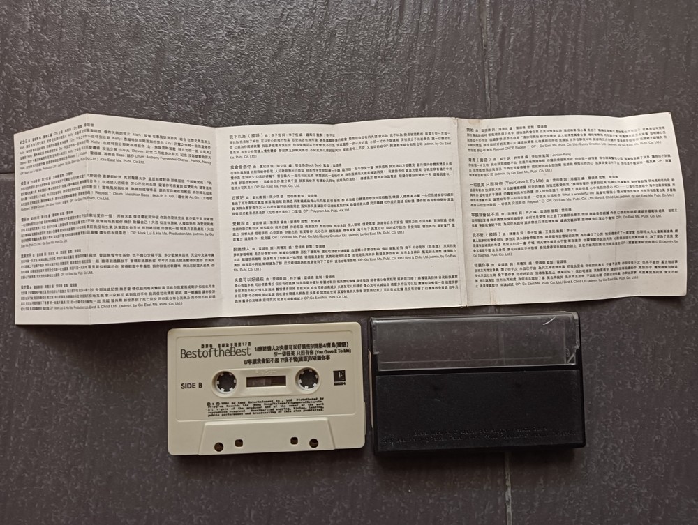B- Kelly Chen 陈慧琳 =谁愿放手精选17首= 马来西亚版 磁带 Malaysia Cassette