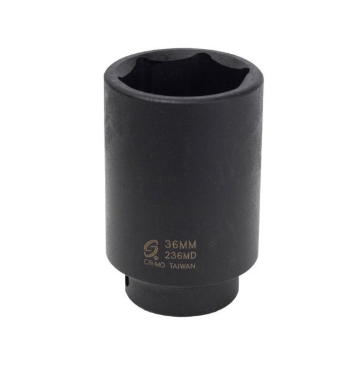 236MD Sunex 36mm Impact Socket 1/2" Drive, 6 Point, Deep