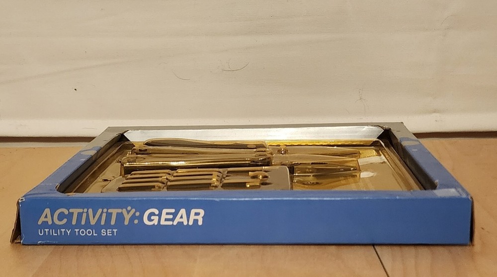 Target Activity Gear Utility Multi-Tool Set w/ Lock-blade Knife, Sheath & Bits