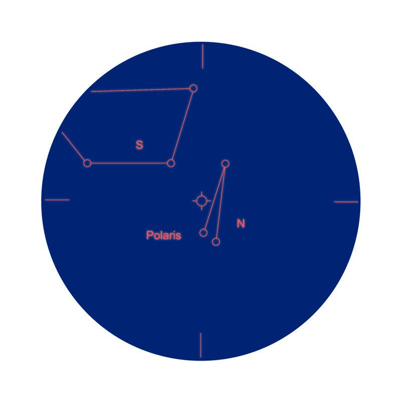 Explore Scientific 8x50mm Polar Illuminated Correct Image Finder Scope