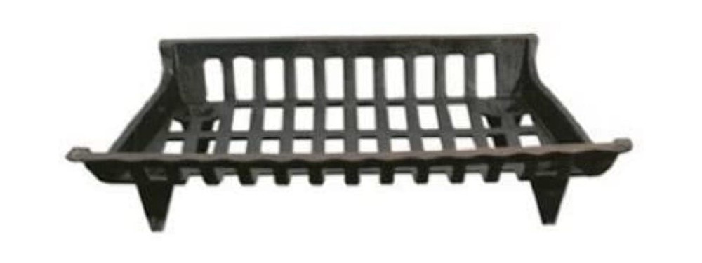 Panacea 15424 Cast-iron Fireplace Grate, Black, 24"