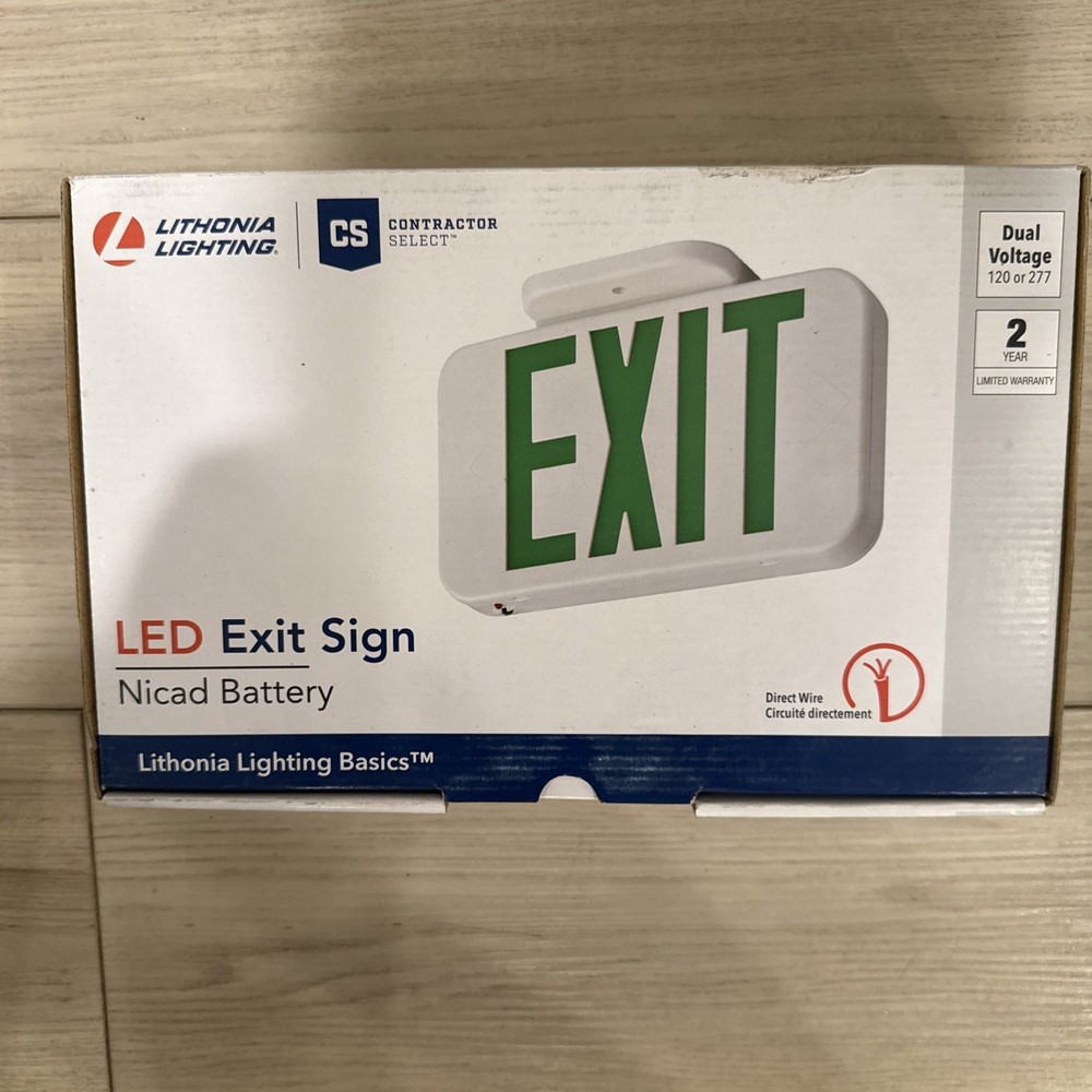 Lithonia Lighting Contractor Select White LED Exit Sign