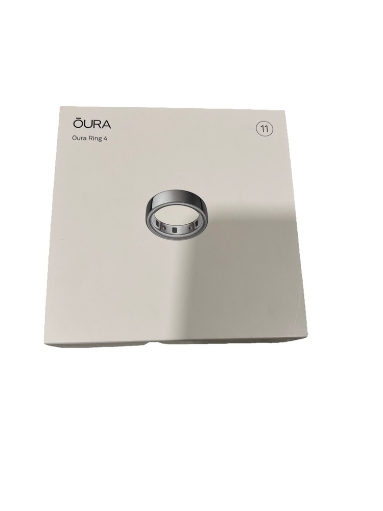 Oura Ring 4 – Smart Health & Sleep Tracker, silver, Size 11