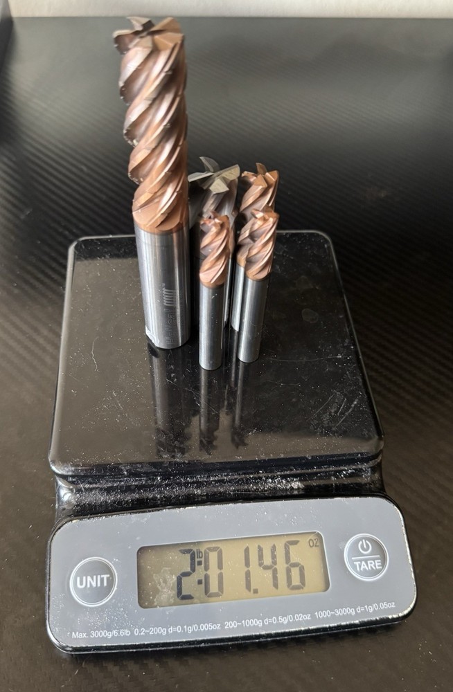 2 lbs 100% Carbide End Mills