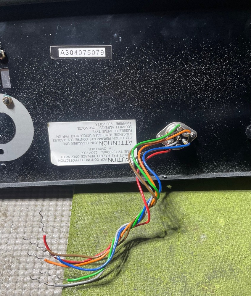 Nakamichi 480 Cassette Deck Part Rear Panel