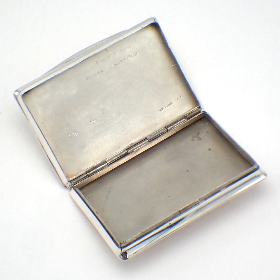 Rectangular Box 800 Silver Firenze Italy 1920