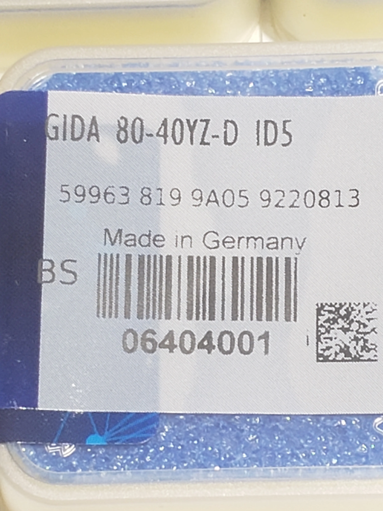 (5 Pack) Iscar 8040GIDA YZ Grade ID5, 8mm Cutting Width