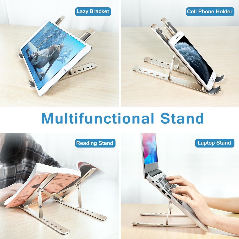 ivoler Laptop Stand, Holder Riser Computer Tablet 6 E-Starlight