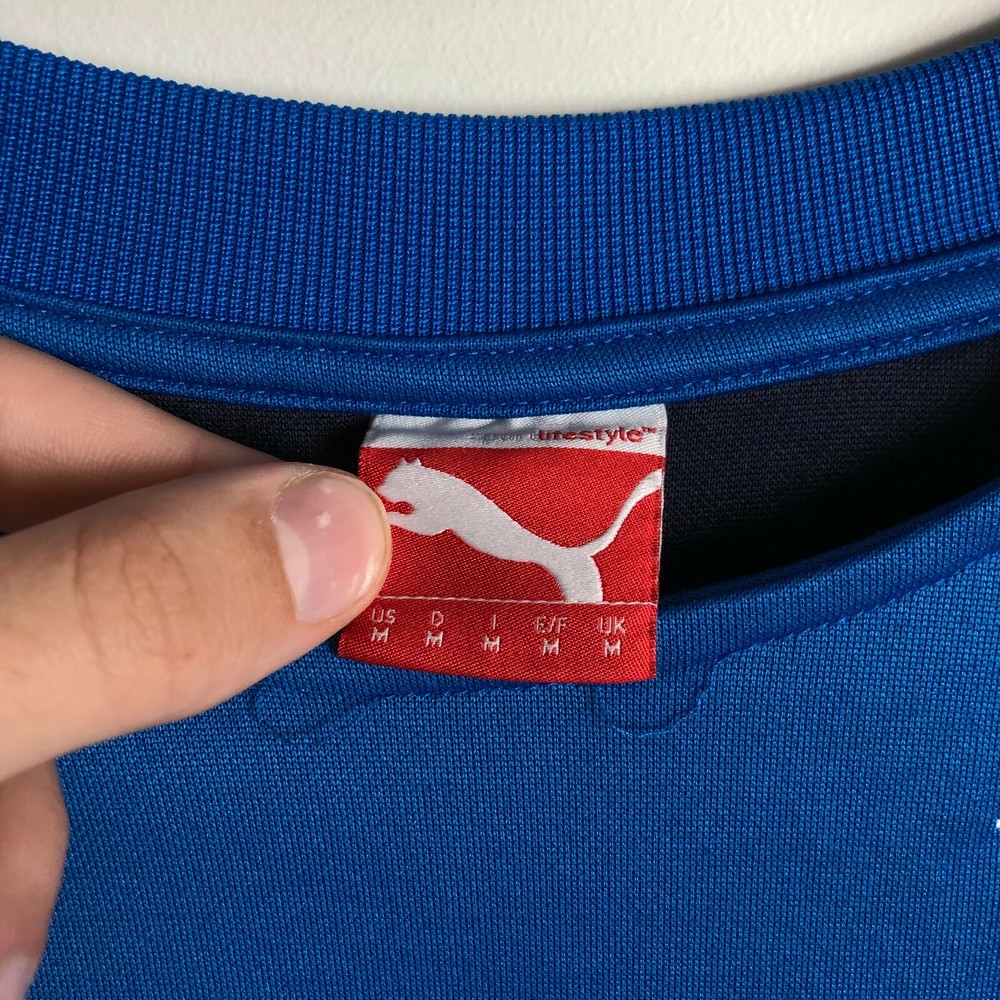 Rangers Training Jacket Long Sleeve Blue Black Puma Polyester Mens Size M