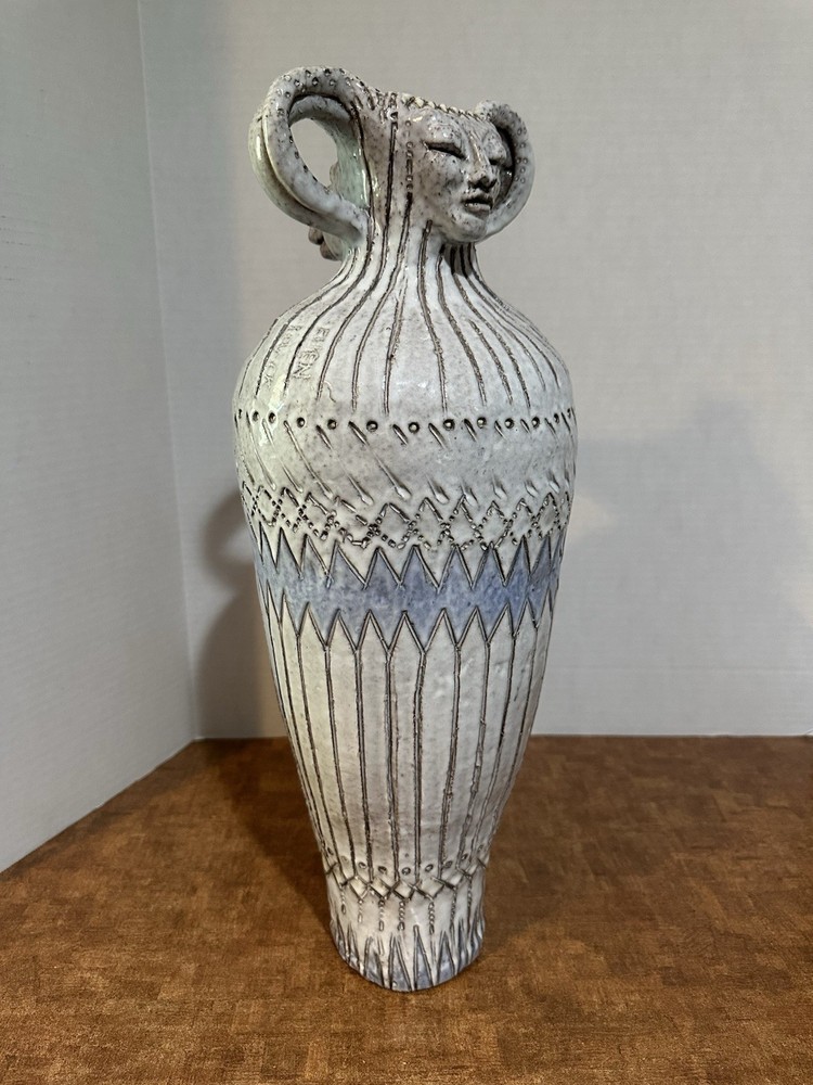 Fhen 20” Tall Vase Sculpture Pottery