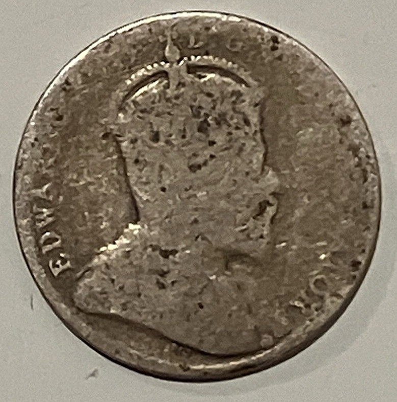 1906 Edward VII Canada Silver 10 Cent Piece.