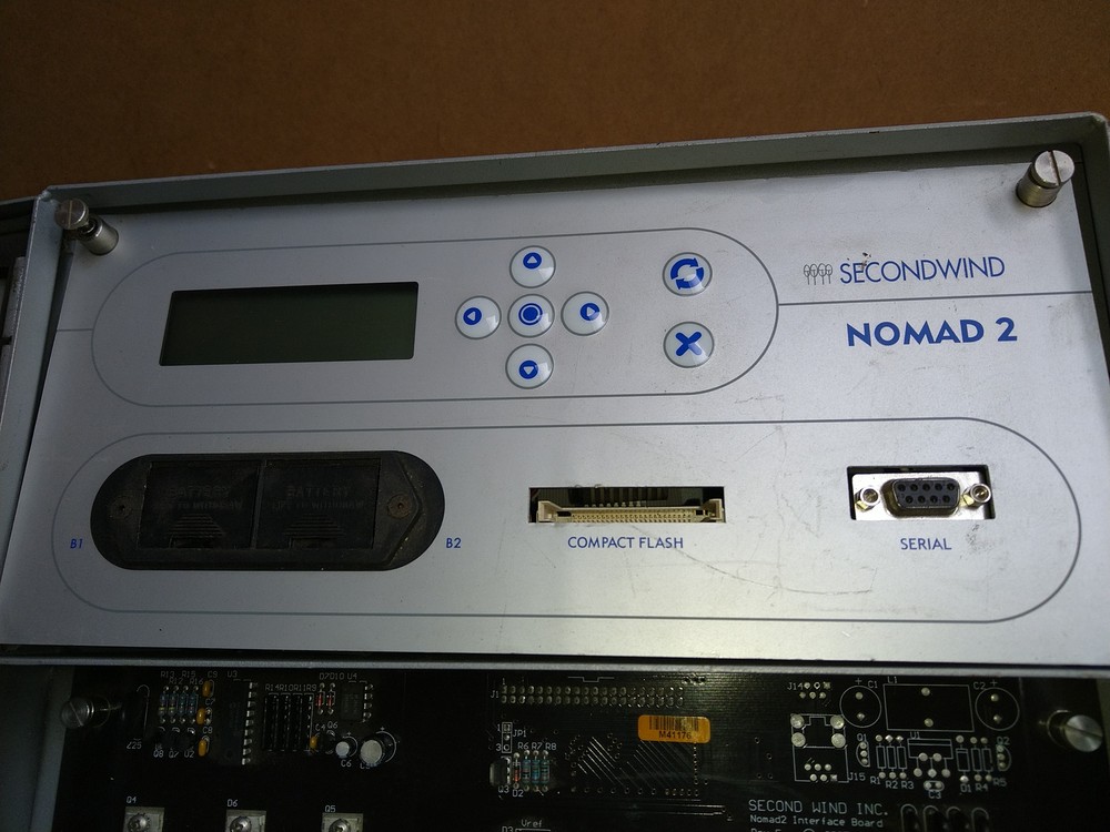SecondWind NOMAD 2 Data Logger for Wind Resource Assessment, turns on