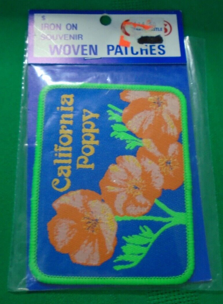 California Poppy Souvenir Patch NWT