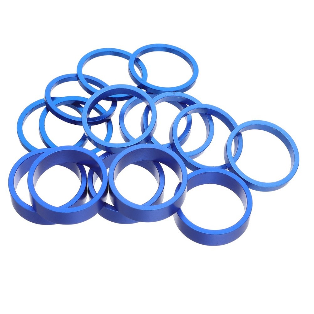 15 Pcs Bike Handlebar Stem Spacers Headset Bicycle Quick Release