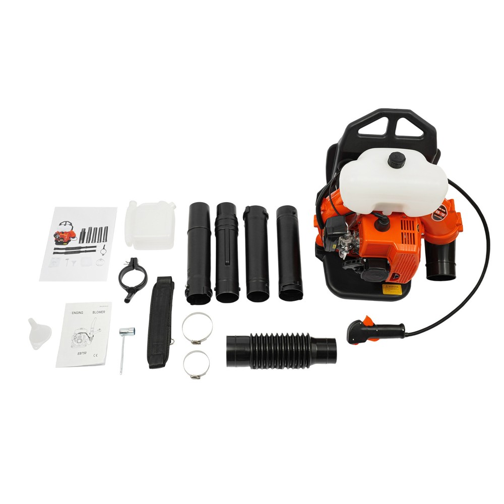 2-stroke Leaf Blower Tool Manual Gasoline Power Backpack Dust Blowing Machine