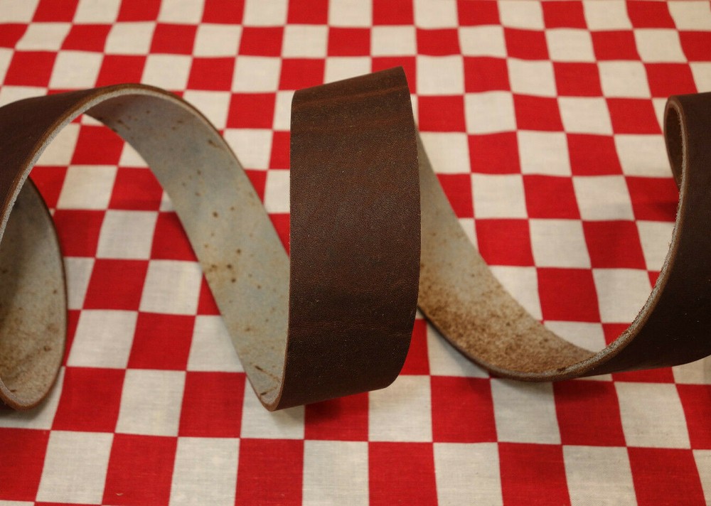 HORWEEN CHROMEPACK DARK BROWN LEATHER STRAPS, SELECT YOUR SIZE. LIGHTER BACKSIDE