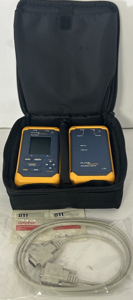 Fluke Networks Certifiber Advanced Multimode Fiber Optic Certification Tool-Case