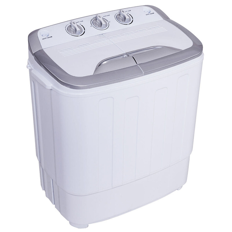 Compact Mini Twin Tub 8lbs Washing Machine Washer Spinner