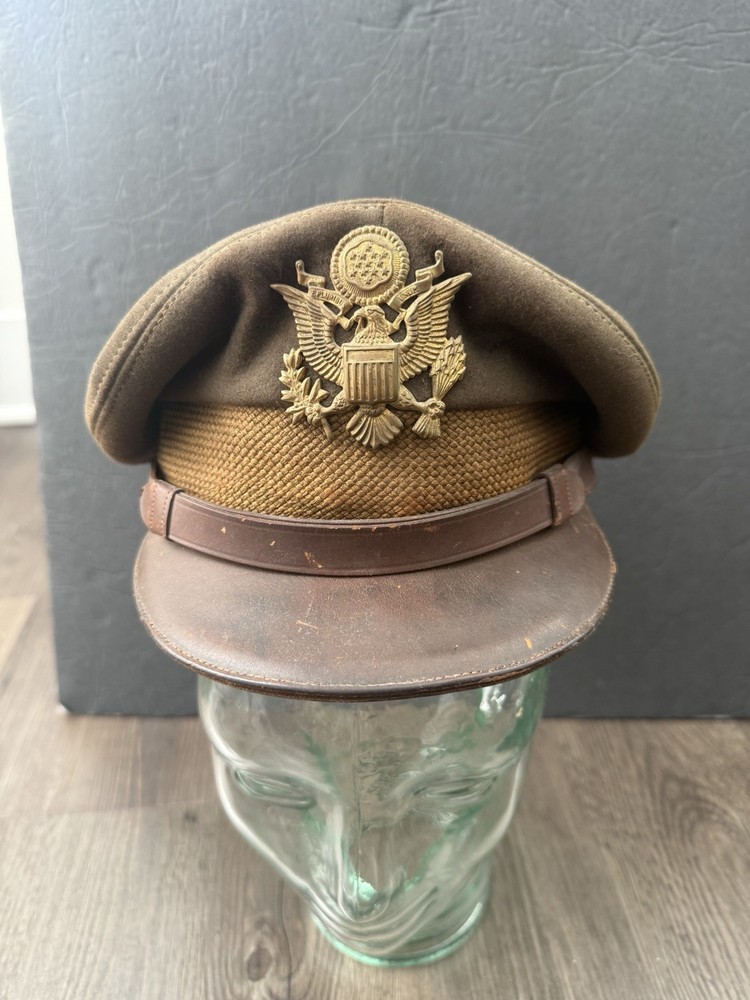 WWII Army Officers Visor Cap, AAF Style