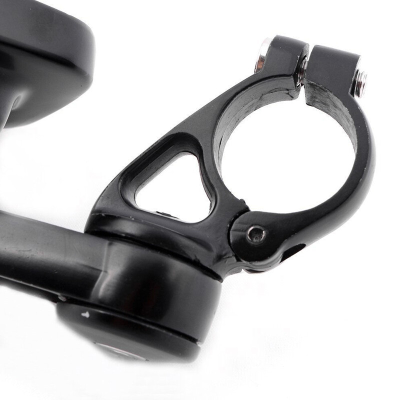 Universal Black CNC Handle Bar End Rear View Side Mirror 7/8" Motorcycle Custom