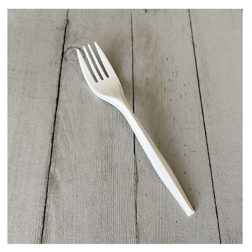 Boardwalk FORKPPMW Polypropylene Plastic Fork Cutlery - White (1000/Carton) New